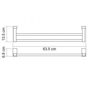 Wasserkraft Leine K-5040 Штанга для полотенец двойная
