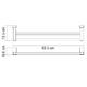 Wasserkraft Leine K-5040WHITE Штанга для полотенец двойная