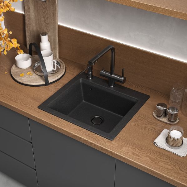 Мойка кухонная Reflexion Mini 50-CL RX1150СL уголь