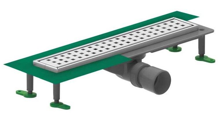 Душевой лоток Ctesi Way Square BK4024150 80см Душевой лоток Ctesi Way Square BK4024150 80см