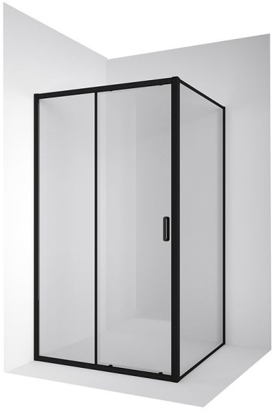 Душевой уголок Ambassador Forsa 17021218AB-80AB 120x80см чёрный/прозрачное