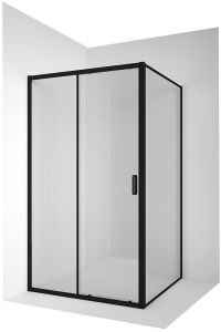 Душевой уголок Ambassador Forsa 17021217AB-120AB 110x120см чёрный/прозрачное