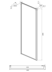 Душевой уголок Ambassador Forsa 17021217AB-120AB 110x120см чёрный/прозрачное