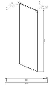 Душевой уголок Ambassador Forsa 17021219AB-120AB 130x120см чёрный/прозрачное