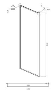 Душевой уголок Ambassador Forsa 17021220AB-120AB 140x120см чёрный/прозрачное