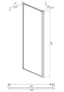 Душевой уголок Ambassador Forsa 17021221AB-110AB 150x110см чёрный/прозрачное