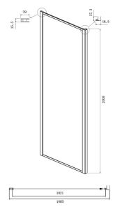 Душевой уголок Ambassador Forsa 17021222AB-110AB 160x110см чёрный/прозрачное