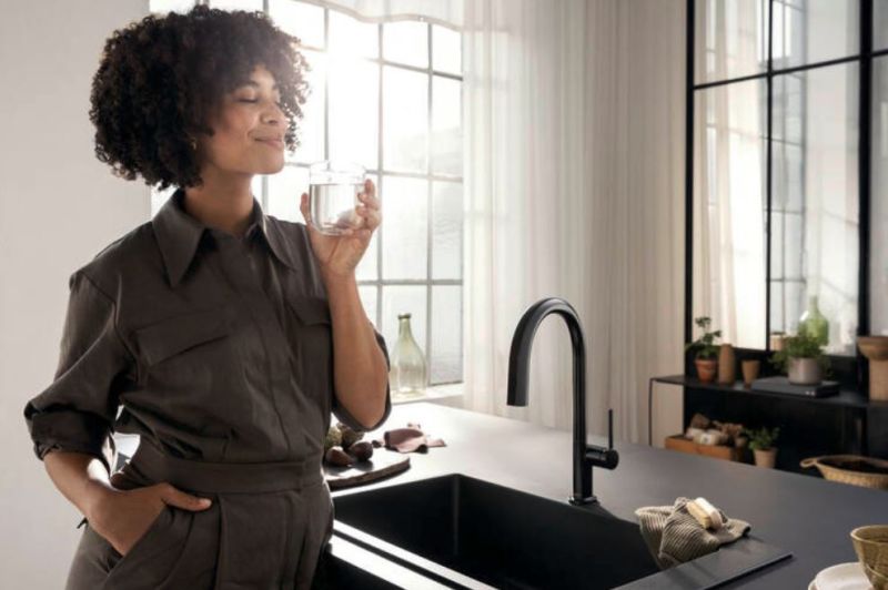 Смеситель Hansgrohe Aqittura M91 76803670 для кухни с подключением к фильтру