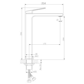 Смеситель Orange Gauss M30-121cr для раковины Смеситель Orange Gauss M30-121cr для раковины
