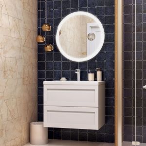 Подвесная тумба под раковину Art&Max Platino 75см белый матовый AM-Platino-750-2C-SO-BM