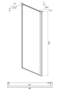 Душевой уголок Ambassador Forsa 17022217ABB-90ABB 110x90см чёрный/тонированное