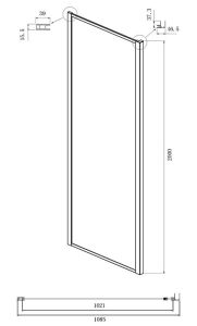 Душевой уголок Ambassador Forsa 17022217ABB-110ABB 110x110см чёрный/тонированное
