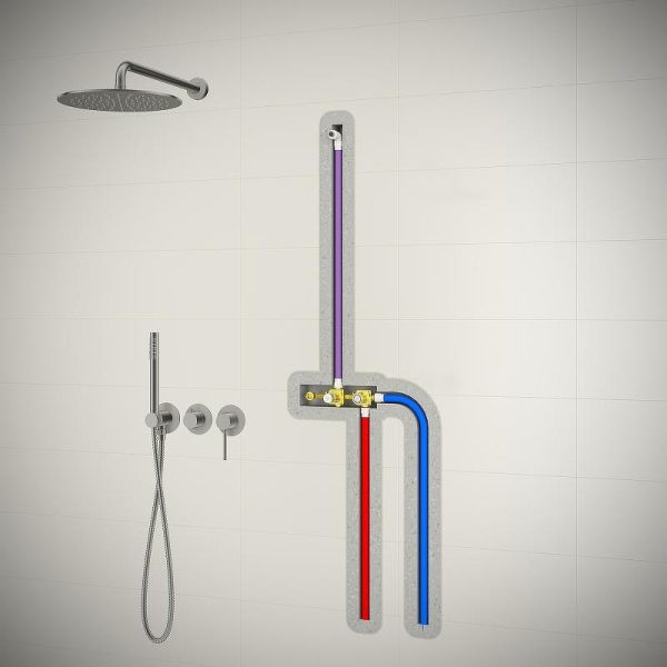 Душевой комплект Timo Saona SX-2349/19SM розовое золото