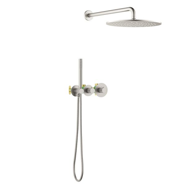 Душевой комплект Timo Saona SX-2359/13SM с термостатом матовый никель