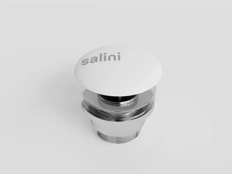 Донный клапан для раковины Salini S-Sense 16421WG D 505 белый глянцевый Донный клапан для раковины Salini S-Sense 16421WG D 505 белый глянцевый
