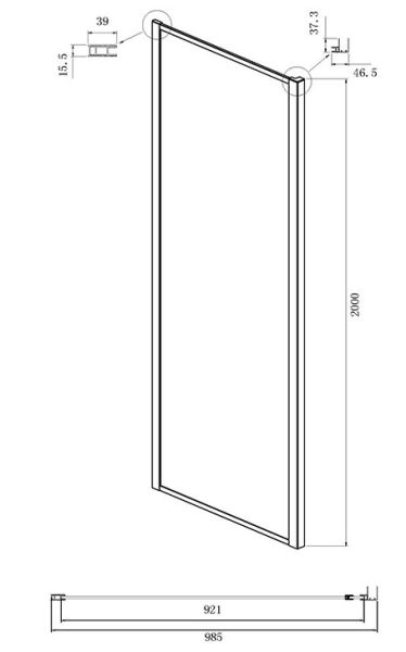 Душевой уголок Ambassador Forsa 17022219ABB-100ABB 130x100см чёрный/тонированное