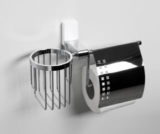 Wasserkraft Leine K-5059WHITE Держатель туалетной бумаги и освежителя Wasserkraft Leine K-5059WHITE Держатель туалетной бумаги и освежителя