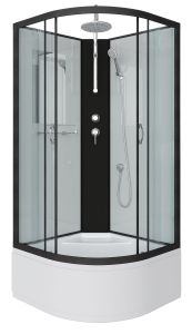 Душевая кабина Niagara NG-6707-14BKT 80x80см чёрный/прозрачное