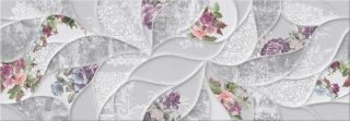Керамическая плитка Eletto Ceramica 506961101 Malwiya Grey Floris 24.2x70