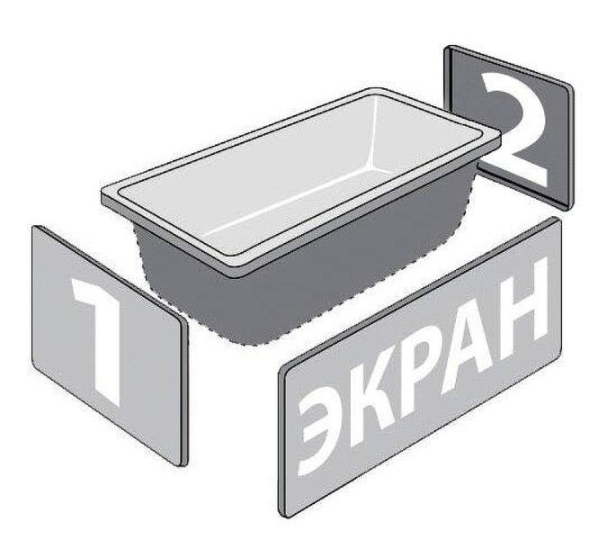 Акриловая ванна Triton Цезарь Экстра Н0000099993 180x80 см белый