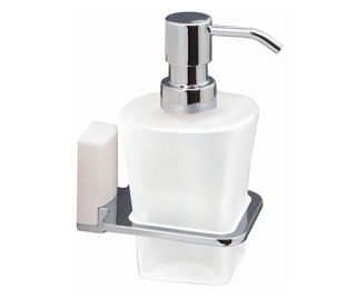 Wasserkraft Leine K-5099WHITE Дозатор для жидкого мыла стеклянный 300 ml Wasserkraft Leine K-5099WHITE Дозатор для жидкого мыла стеклянный 300 ml