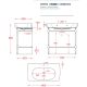 Раковина ArtCeram Civitas CIL002 03 00 nero *1 черная 90 см