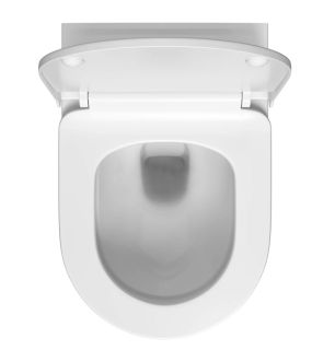 Подвесной унитаз WasserKRAFT Mindel H002.E034 безободковый с крышкой белый