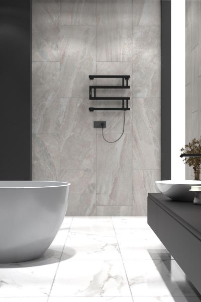 Полотенцесушитель электрический Indigo Muza DGM40-50BRRt 40x50 см чёрный муар