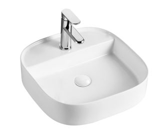 Раковина накладная AQUAme AQM5013 45 см белый