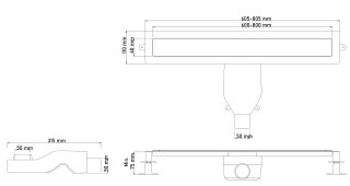Душевой лоток Boheme Premium Linear 982-60-BRB 60 см брашированная бронза Душевой лоток Boheme Premium Linear 982-60-BRB 60 см брашированная бронза