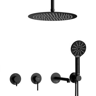 Душевой комплект WasserKRAFT Rhein 9951.99DVR3.151.160.444.240.339.443MB чёрный матовый