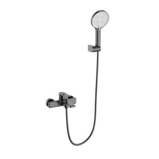 Смеситель для ванны и душа Black&White Gravity 9101GM оружейная сталь