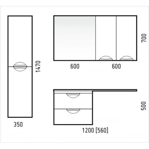 Зеркало Corozo Алиот 60см SD-00000604
