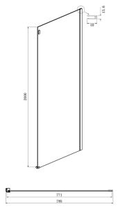 Душевой уголок Ambassador Benefit 19021101HX-80HX 120x80см хром/прозрачное