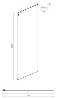 Душевой уголок Ambassador Benefit 19021101HX-80HX 120x80см хром/прозрачное