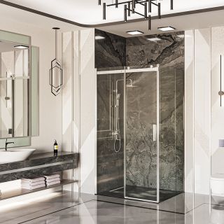 Душевой уголок Ambassador Benefit 19021101HX-80HX 120x80см хром/прозрачное