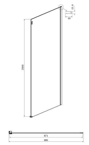 Душевой уголок Ambassador Benefit 19021103HX-90HX 140x90см хром/прозрачное