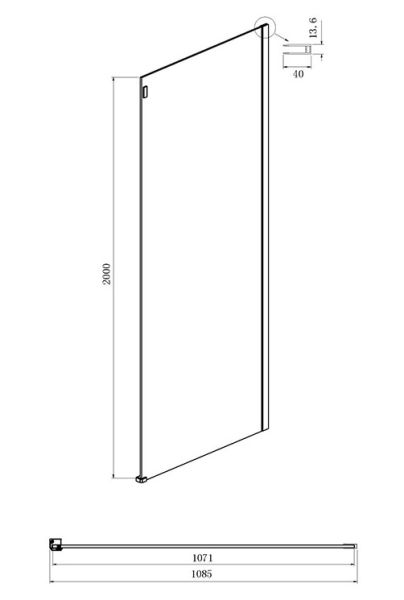 Душевой уголок Ambassador Benefit 19021103HX-110HX 140x110см хром/прозрачное
