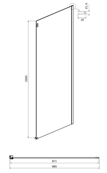 Душевой уголок Ambassador Benefit 19021104HX-90HX 150x90см хром/прозрачное