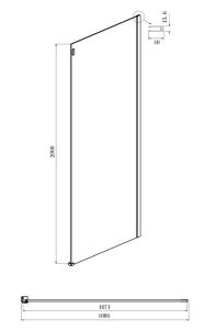 Душевой уголок Ambassador Benefit 19021104HX-110HX 150x110см хром/прозрачное