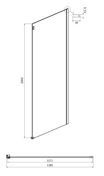 Душевой уголок Ambassador Benefit 19021105HX-120HX 160x120см хром/прозрачное