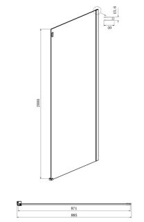 Душевой уголок Ambassador Benefit 19021201HB-90HB 120x90см чёрный/прозрачное