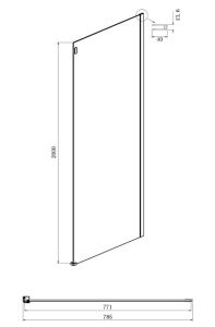 Душевой уголок Ambassador Benefit 19021202HB-80HB 130x80см чёрный/прозрачное