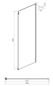 Душевой уголок Ambassador Benefit 19021204HB-120HB 150x120см чёрный/прозрачное