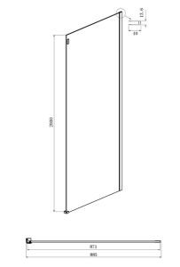 Душевой уголок Ambassador Benefit 19022201HBB-90HBB 120x90см чёрный/тонированное