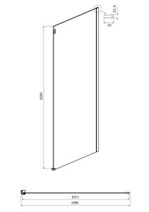 Душевой уголок Ambassador Benefit 19022202HBB-110HBB 130x110см чёрный/тонированное