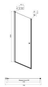 Душевой уголок Ambassador Elysium 111011109CX-80CX 80x80см хром/прозрачное
