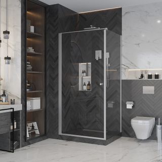 Душевой уголок Ambassador Elysium 111011109CX-80CX 80x80см хром/прозрачное