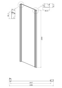 Душевой уголок Ambassador Intense 110021101IX-110IX 120x110см хром/прозрачное