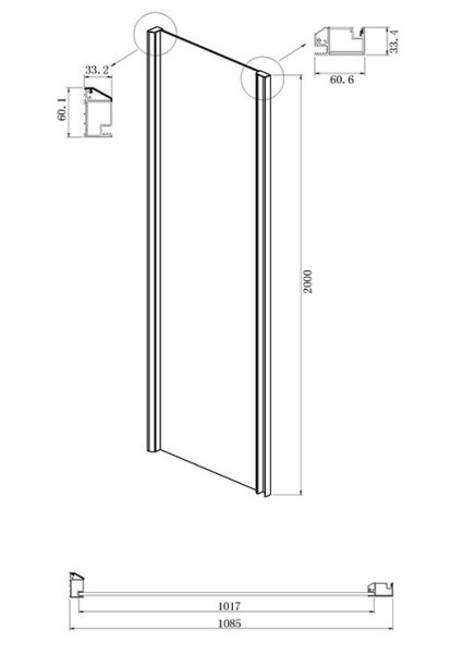 Душевой уголок Ambassador Intense 110021102IX-110IX 130x110см хром/прозрачное